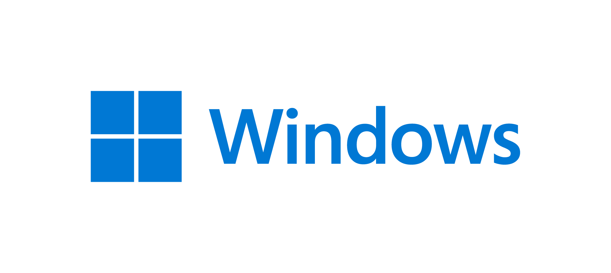 "Windows logo on a blue background"